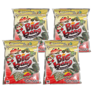 TAO KAE NOI 小老板 超級大海苔超值包 辣味, 50g, 4包