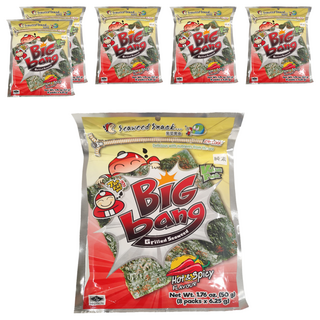 TAO KAE NOI 小老板 超級大海苔超值包 辣味, 50g, 6包