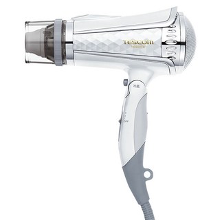 TESCOm 大風量負離子吹風機，1400W功率，保濕修護, TID960TW, 清爽白, 1支