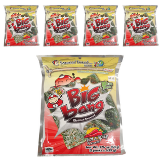 TAO KAE NOI 小老板 超級大海苔超值包 辣味, 50g, 5包