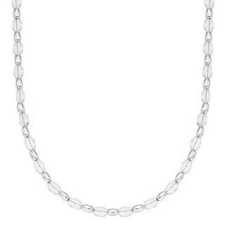 OST 女士透明水晶球珠時尚項鍊