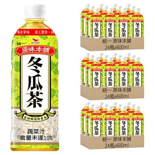 統一 原味本舖 冬瓜茶, 600ml, 72瓶