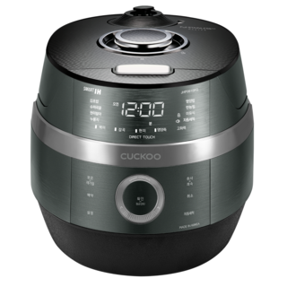 CUCKOO 福庫 IH 電子壓力鍋 6人份, CRP-JHP0610FG, 金屬綠