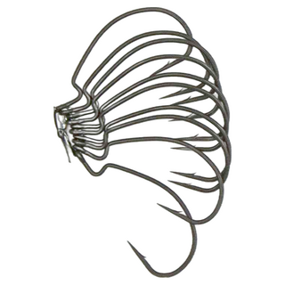 JiNDO Lure 鷹魂 1.5X 強化 曲柄鉤 軟蟲鉤 鐵氟龍, 10入, 1組