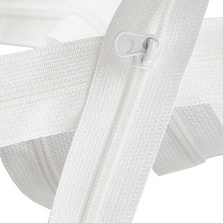 COTS 家用拉鍊 5號 4500cm, 白色, 1個