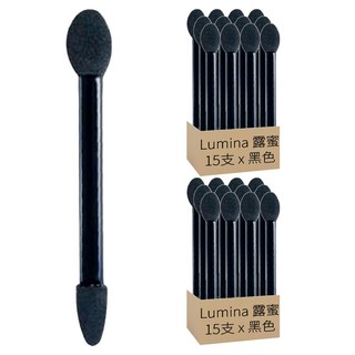 Lumina 露蜜 長柄雙頭眼影棒, 30支, 黑色/無香味