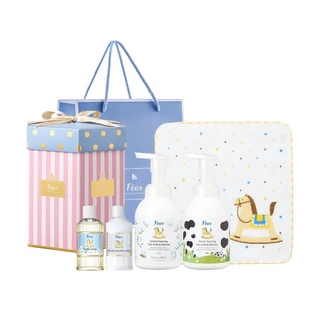 Fees BEBE 兒童寶貝輕保養六角禮盒 粉色, 1組