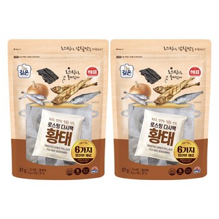 Haebio烘焙再烘烤明太魚乾 9入, 2個, 81g