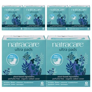 나트라케어 울트라 패드 윙 생리대 날개형, 중형, 12개입, 6개