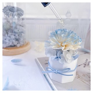 Floral M 浪漫女神 香氛擴香花 花禮尺寸7cm x 7cm x 12cm, 愛丁堡藍, 1組