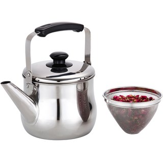 KITCHEN FLOWER New Grace 304不鏽鋼附濾網笛音壺, 單色, 1.5L