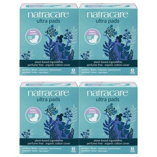 나트라케어 울트라 패드 생리대 날개형 롱, 대형, 10개입, 4개