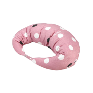 福朵 俏媽咪月亮枕, 準媽媽必備舒壓好物, 布套可拆洗, 155*28*20cm, 莓果點, 1入