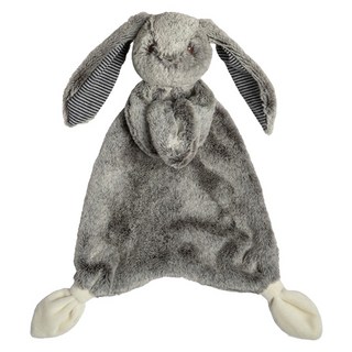 mary meyer 蜜兒 玩偶安撫巾, 1個, 小米兔 灰色