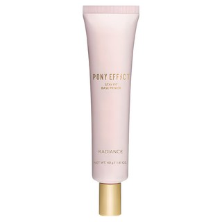 PONY EFFECT 水透亮光圈妝前乳, 膚質自帶濾鏡, 3D立體光感, 保濕不黏膩, 粉色, 1條