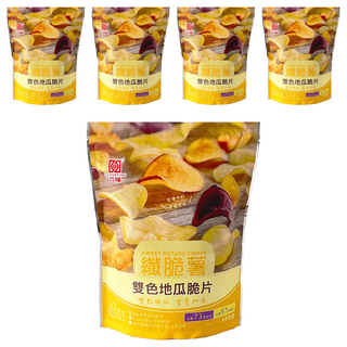 六福 纖脆薯 雙色地瓜脆片 160g, 5包