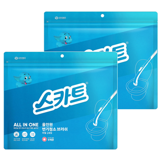 Scott All-in-One 馬桶清潔刷補充包 花束香, Bouquet, 2袋