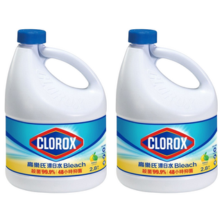 CLOROX 高樂氏 漂白水 檸檬香, 2.8L, 2桶