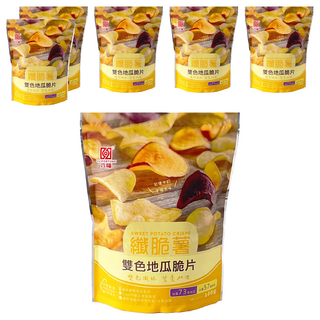 六福 纖脆薯 雙色地瓜脆片 160g, 6包