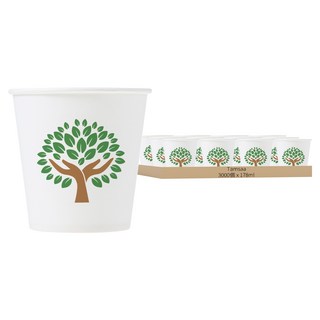 Tamsaa 樹木圖案紙杯 178ml, 500個, 6箱