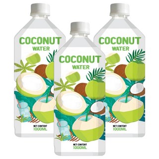 椰子水, 3個, 1L