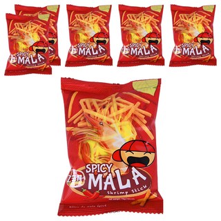 젠젠 스파이시 마라 쉬림프스틱, 15g, 6개