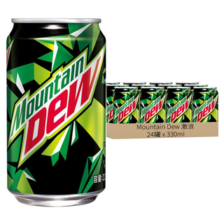 Mountain Dew 激浪 汽水, 330ml, 24罐