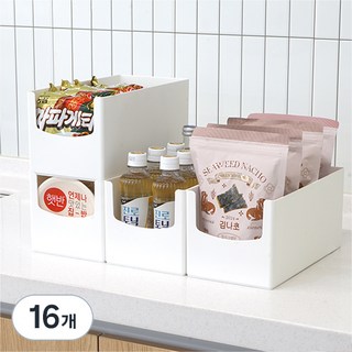 mb.ko 韓國產多用途食品儲藏室整理盒, 白色, 16個