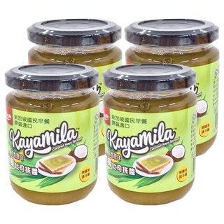 Fong Yit 豐一 咖椰吐司抹醬 椰香原味, 新加坡國民早餐 原裝進口 無色素 無防腐劑 無反式脂肪, 270g, 4罐