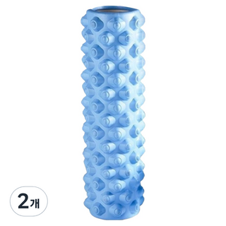 伸展用按摩滾筒 45cm, 2個, 點式藍色