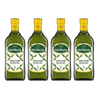 OLITALIA 奧利塔 純橄欖油, 世界星級主廚首選, 品質卓越, 1L, 4瓶