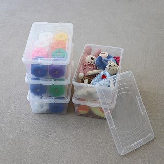 아이리스 국내 제조 다용도 심플 리빙박스 OCA, 투명, S, 5개