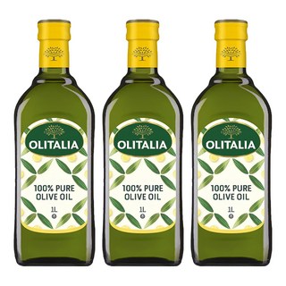 OLITALIA 奧利塔 純橄欖油, 世界星級主廚首選, 品質卓越, 1L, 3瓶