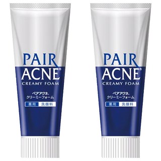 LION 獅王 PAIR 沛醫亞 凈痘護理洗面乳, 改善毛孔粗大, 添加維生素C, 有效調理肌膚, 80g, 2條