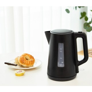홈플래닛 원터치 무선 전기 주전자 전기포트 1.7L, KE01303-GS(블랙)
