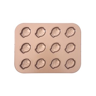 불소수지 미니 붕어빵 팬 12구, 1개