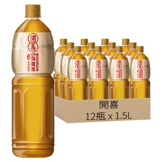 開喜 凍頂烏龍茶 有糖, 1.5L, 12瓶
