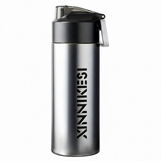 316不鏽鋼運動直飲保溫杯, 銀色, 600ml, 1個