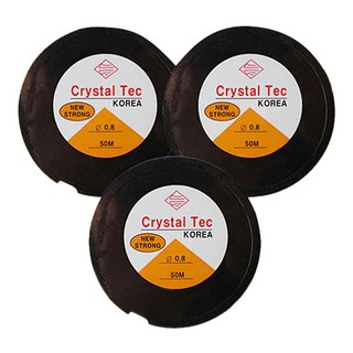 Crystal Tec 彈力線 50m x 0.8mm, 3個