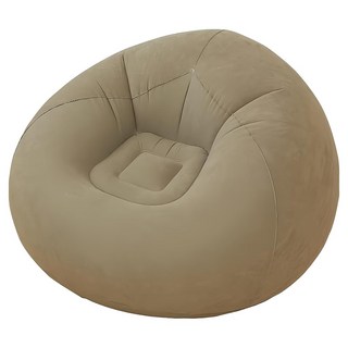 球形沙發 加厚植絨PVC 承重100公斤 充氣後110*110*85CM, 咖啡色
