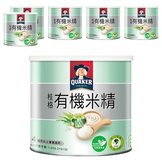QUAKER 桂格 有機米精 4個月以上適用, 300g, 6罐