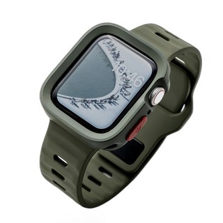 NUART Apple Watch 兼容錶帶 矽膠雙色組合, 卡其色, 1套