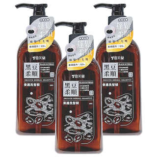 雪芙蘭 養護洗髮精 黑豆柔順, 3個, 500g