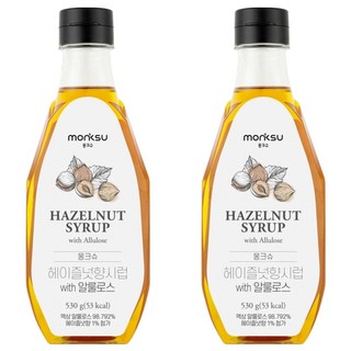 低卡榛果風味阿洛酮糖糖漿, 530g, 2瓶