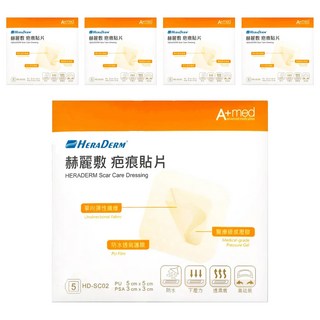 HERADERM 赫麗敷 疤痕貼片 PU, 5片, 5盒