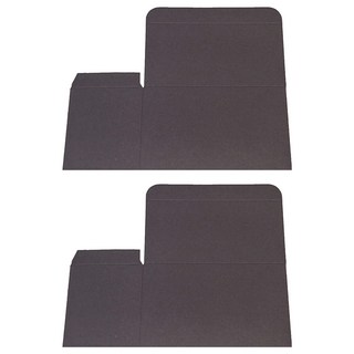 黑卡無印紙盒 NO:22 13 x 8 x 6.5cm 10個, 黑色, 2組