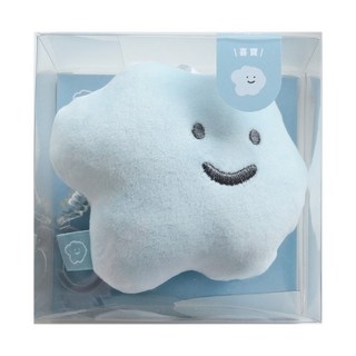 喜寶 紓壓娃娃, 雲朵造型, 10cm, 喜寶 藍色, 1個