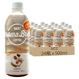 ucc AROMA艾洛瑪拿鐵, 500ml, 24瓶
