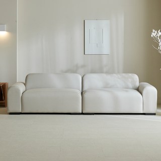 파로마 벤티에 에어레더 4인용 모듈 소파 방문설치, 아이보리