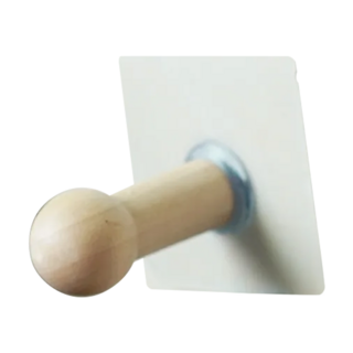 原木無痕掛勾4入組 8 x 8 x 4.5cm, 原木色, 1組